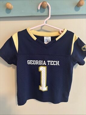 Rivalry Threads Georgia Tech Yellow Jackets Toddler Jersey Size 2T Navy Blue #1